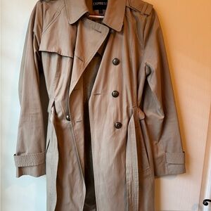 Express Men's Classic Beige Trench Coat